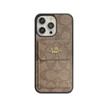 Klassisk iPhone-etui med kortholder-pung Lysebrun -SZK240425