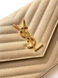 YL- Envelope Chain Wallet In Lambskin