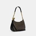 Teri Shoulder Bag In Signature Canvas in Brown