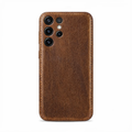 Håndlavet grøntsagsgarvet læder Samsung-etui – Vintage Patina Edition