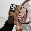 Luksus kortholder kæde iPhone etui