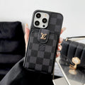 Luksus Sort & Hvid Card Bag iPhone-etui