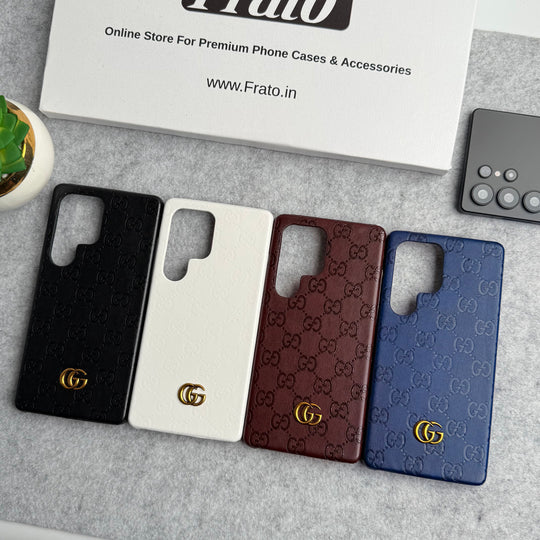 Luxusní kožené pouzdro prémiové módní značky pro Samsung Galaxy