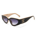 Luxury Two-Tone Cat Eye Sunglasses– Elegant & Timeless