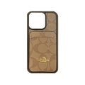 Klassisk iPhone-etui med kortholder kaffe -KB241416