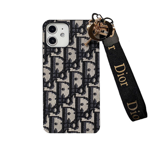 Modna futrola za iPhone s remenom crna-GS240315