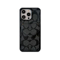 Custodia classica per iPhone con porta carte e cinturino nero chiaro -SJ240513