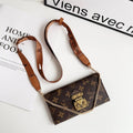 Capa de couro inspirada em bolsa crossbody para iPhone com suporte para cartão