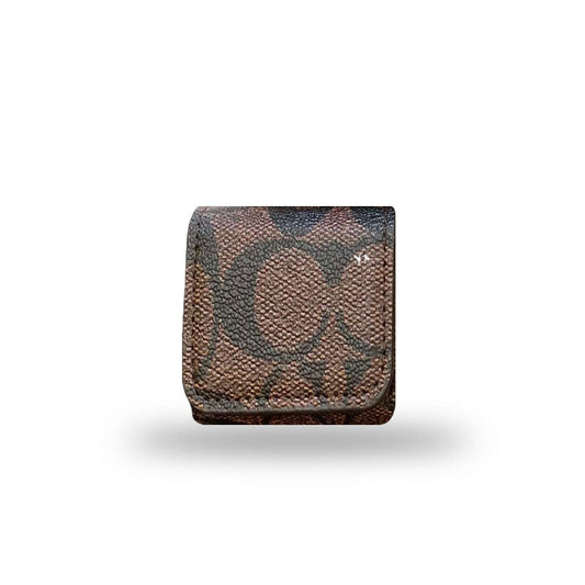 Fundas AirPods clásicas de lujo Marrón oscuro-YH240425