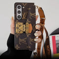 Luxusní TAŠKA NA KARTY LOCK CROSSBODY ŘETĚZ SAMSUNG Z FOLD POUZDRO