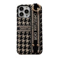 Fashion Houndstooth armbånd til iPhone etui