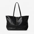 Luxury Black Leather Tote Bag – Timeless Everyday Shoulder Bag