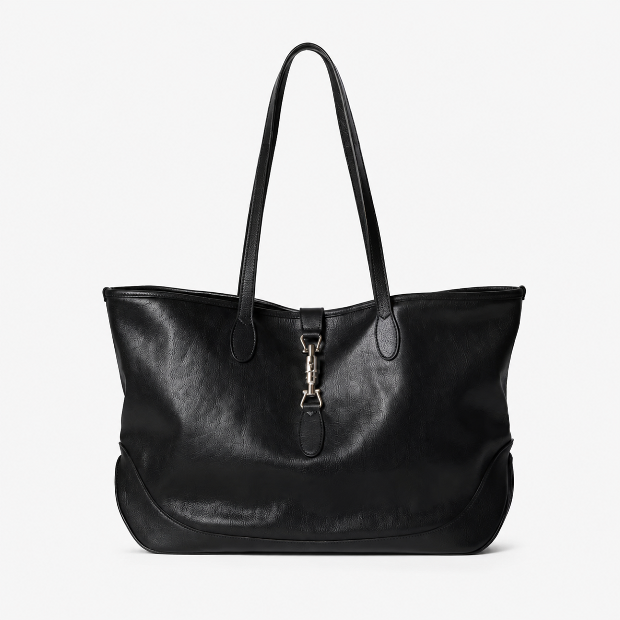 Luxury Black Leather Tote Bag – Timeless Everyday Shoulder Bag