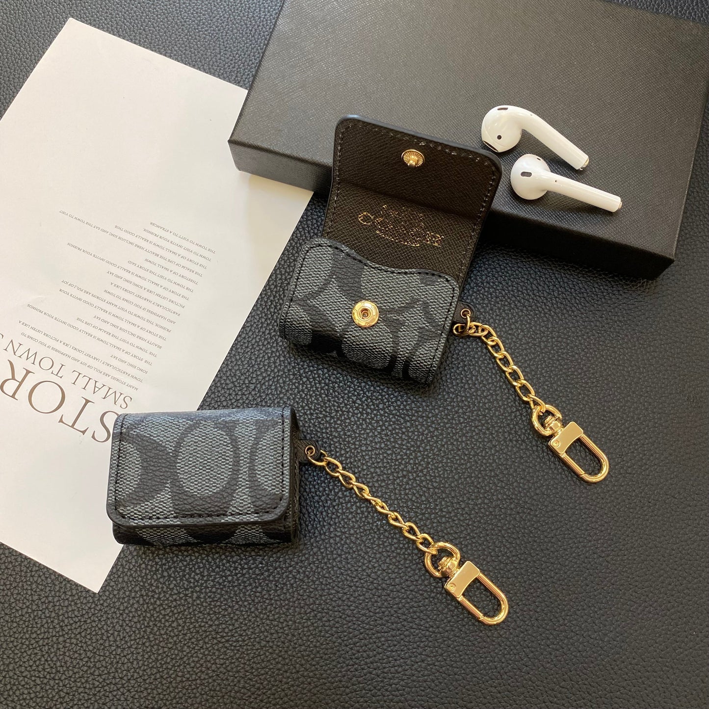 Luxusní klasická pouzdra AirPods 3. generace Black-YH240425