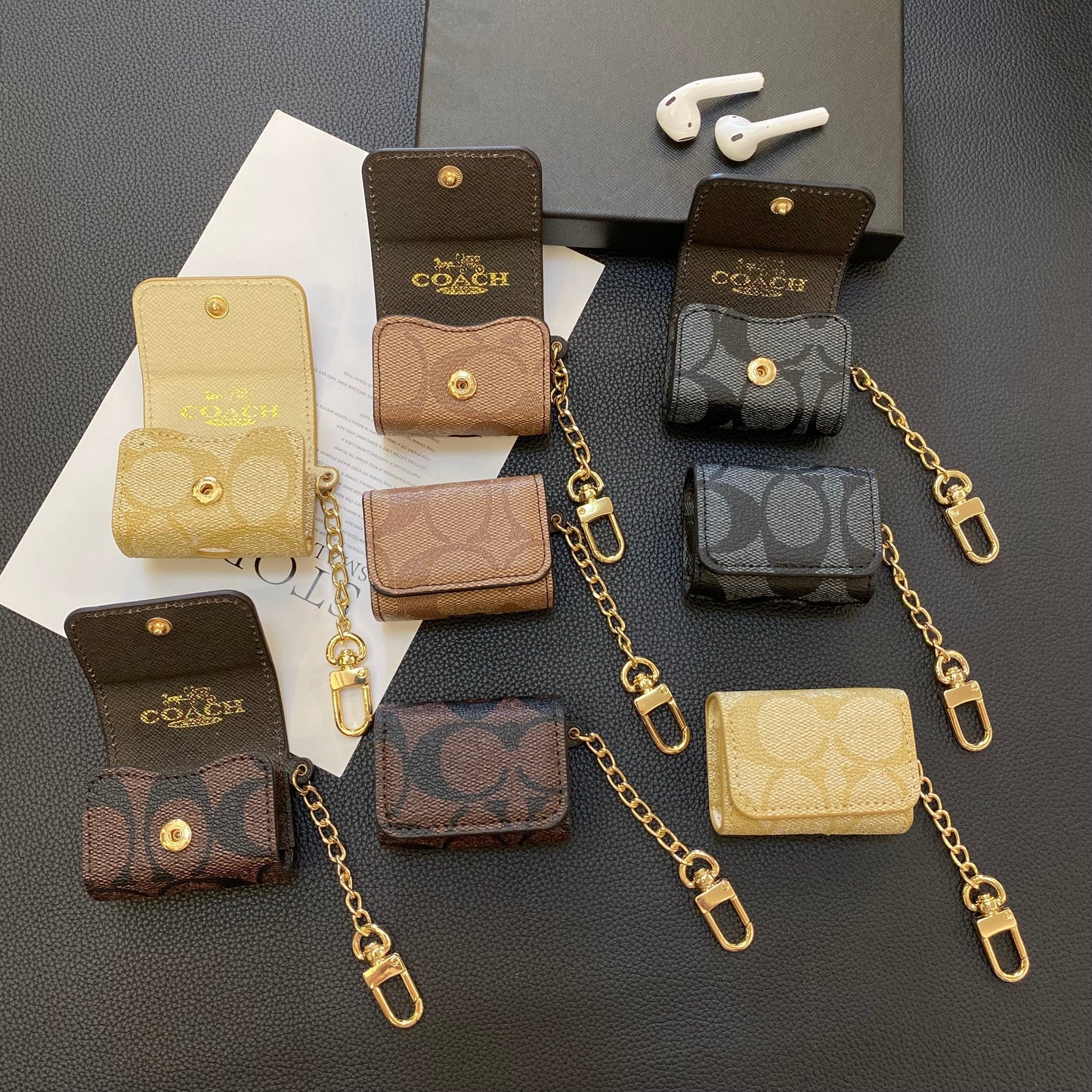 Luxusní klasická pouzdra AirPods 3. generace Black-YH240425