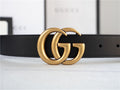 GG New Gold-Buckle Leather Belts for Men and Women