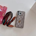 Premium Card Bag Crossbody Klassisk iPhone-etui