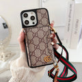 Premium sidekort taske Crossbody iPhone etui