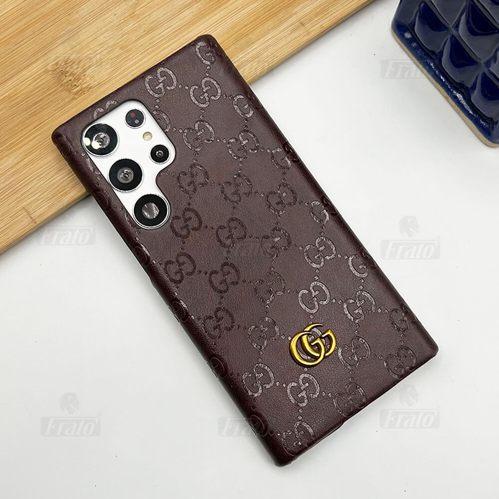 Luxusní kožené pouzdro prémiové módní značky pro Samsung Galaxy