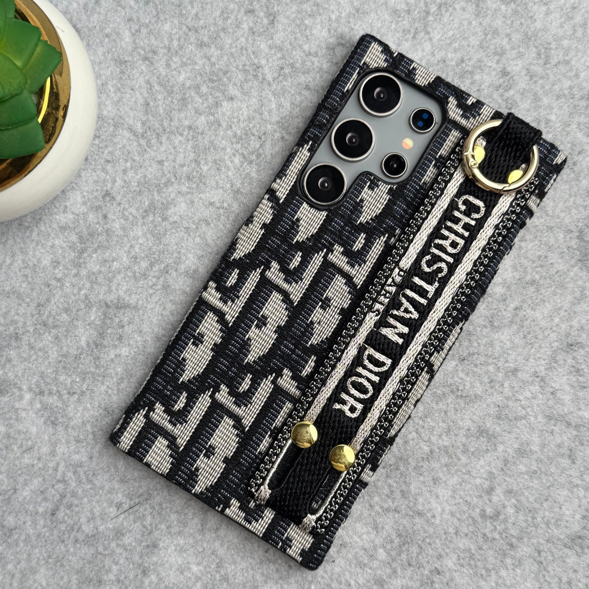 Luksusowe etui marki C Dior do Samsunga Galaxy