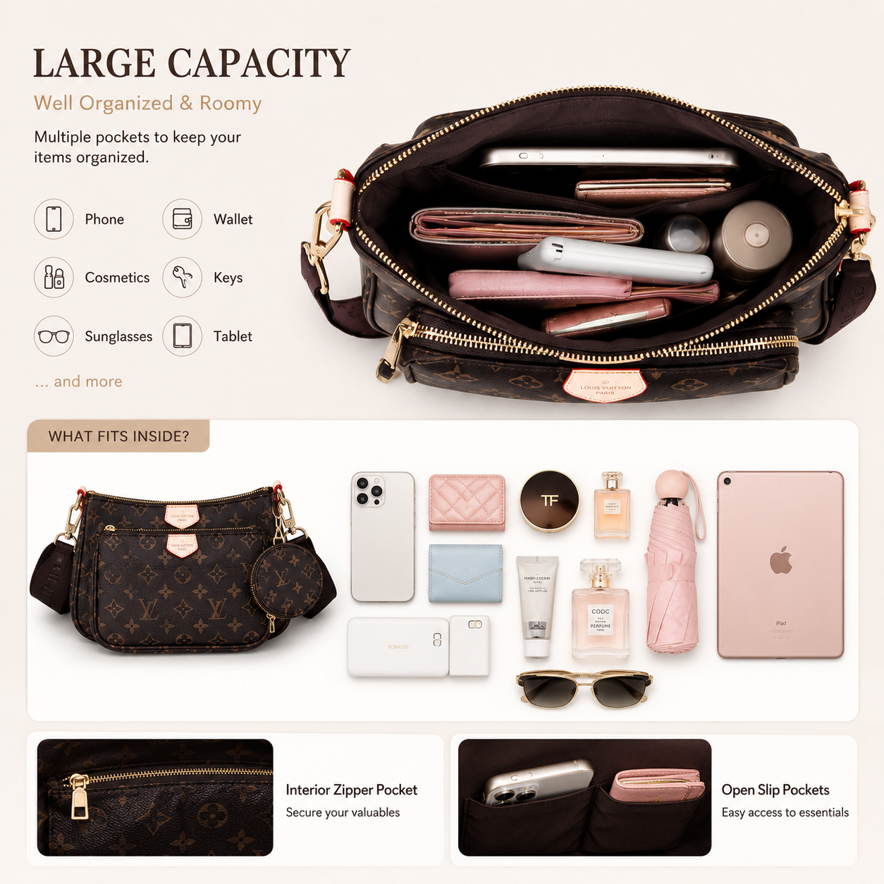 Allure 3-in-1 Luxury Phone Case with Detachable Strap