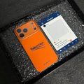 Custodia protettiva opaca per iPhone ispirata a Balenciaga con protezione completa dell'obiettivo
