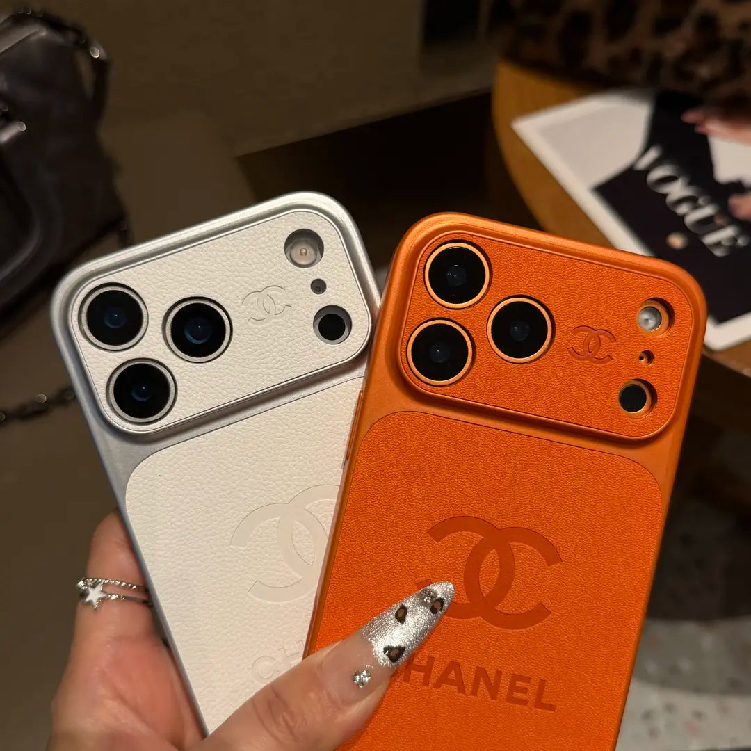 Luxury Embossed Leather Protective iPhone Case