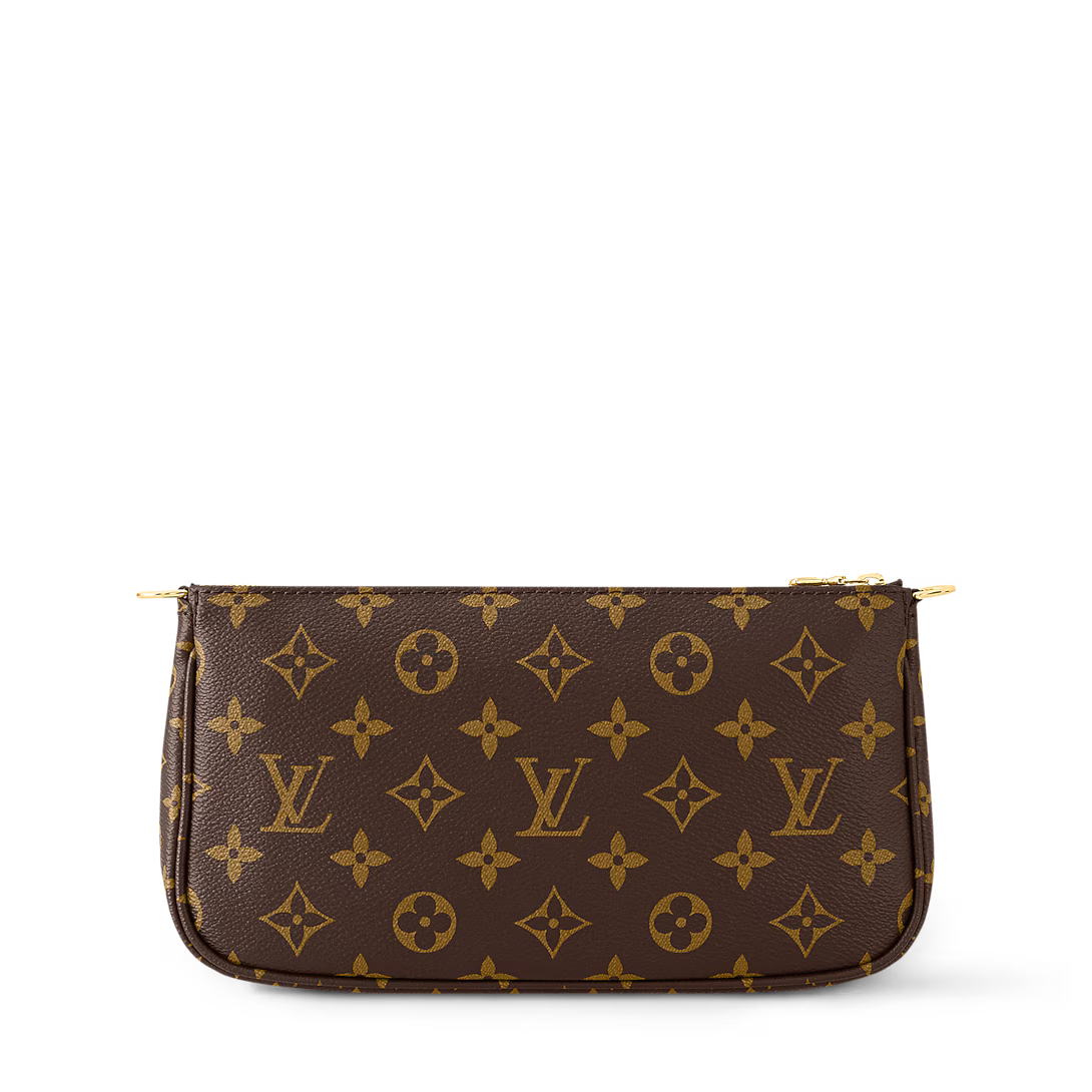 Multi-Pocket Crossbody Bag – Monogram Canvas Style